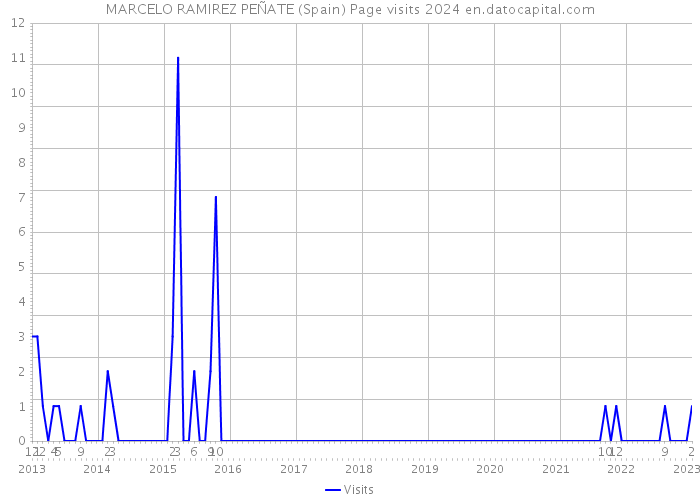 MARCELO RAMIREZ PEÑATE (Spain) Page visits 2024 