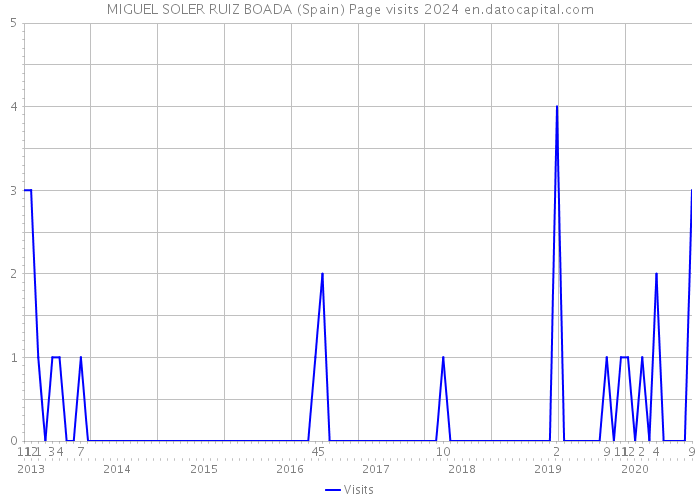 MIGUEL SOLER RUIZ BOADA (Spain) Page visits 2024 