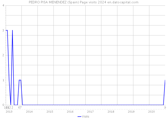 PEDRO PISA MENENDEZ (Spain) Page visits 2024 