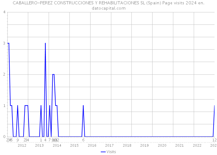 CABALLERO-PEREZ CONSTRUCCIONES Y REHABILITACIONES SL (Spain) Page visits 2024 