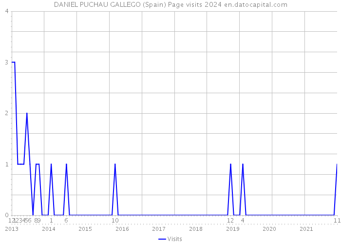 DANIEL PUCHAU GALLEGO (Spain) Page visits 2024 