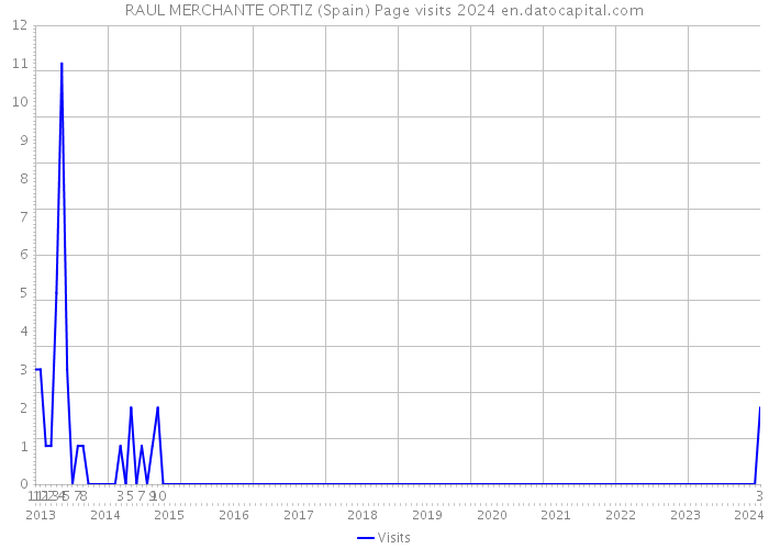 RAUL MERCHANTE ORTIZ (Spain) Page visits 2024 