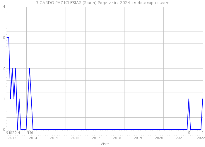 RICARDO PAZ IGLESIAS (Spain) Page visits 2024 