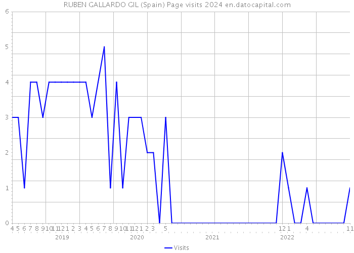 RUBEN GALLARDO GIL (Spain) Page visits 2024 