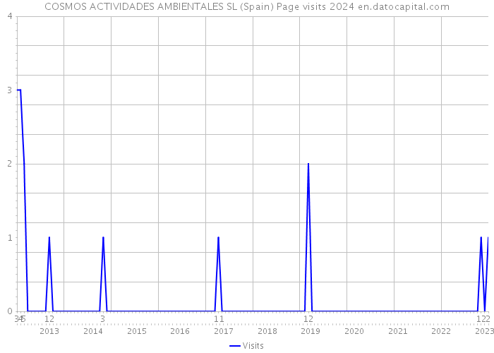 COSMOS ACTIVIDADES AMBIENTALES SL (Spain) Page visits 2024 