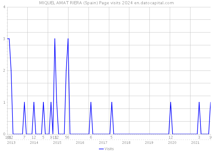 MIQUEL AMAT RIERA (Spain) Page visits 2024 