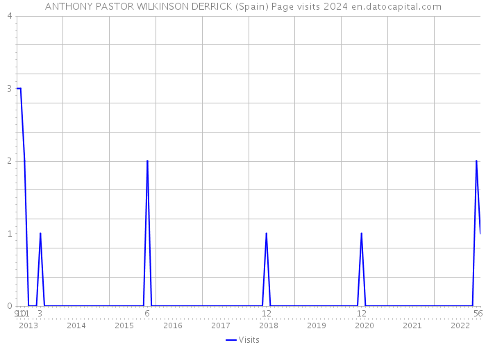 ANTHONY PASTOR WILKINSON DERRICK (Spain) Page visits 2024 