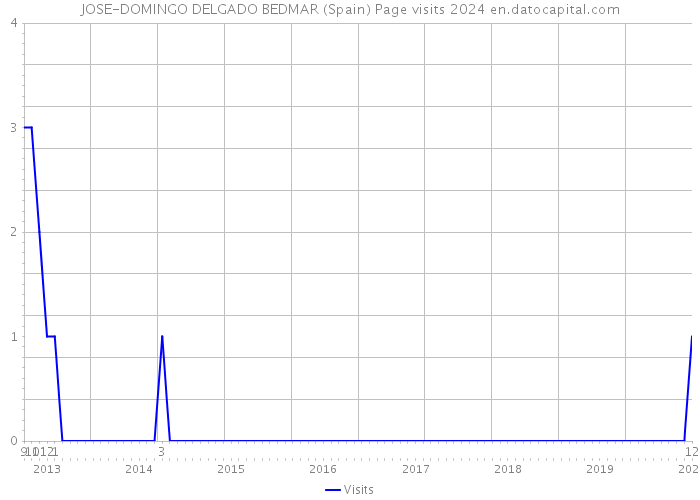 JOSE-DOMINGO DELGADO BEDMAR (Spain) Page visits 2024 