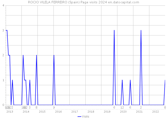 ROCIO VILELA FERREIRO (Spain) Page visits 2024 