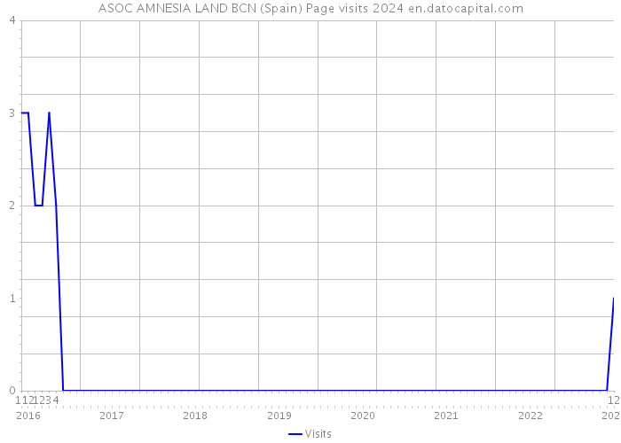 ASOC AMNESIA LAND BCN (Spain) Page visits 2024 