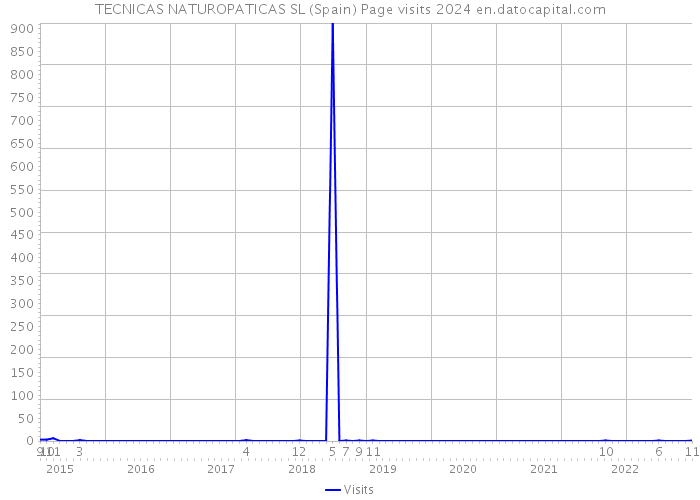 TECNICAS NATUROPATICAS SL (Spain) Page visits 2024 