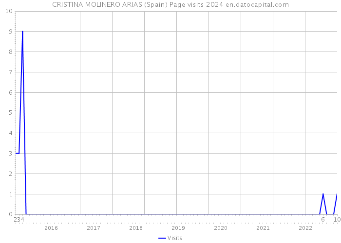 CRISTINA MOLINERO ARIAS (Spain) Page visits 2024 