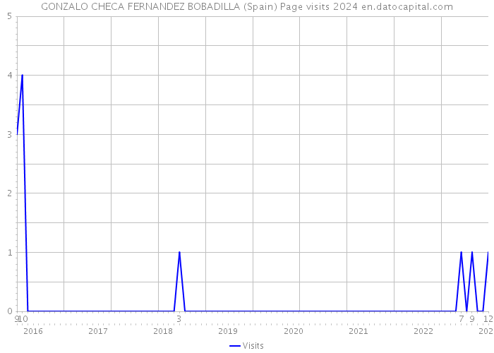 GONZALO CHECA FERNANDEZ BOBADILLA (Spain) Page visits 2024 