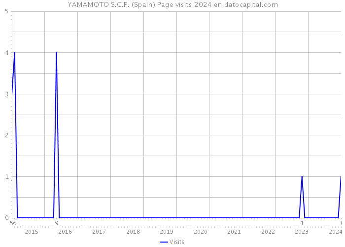 YAMAMOTO S.C.P. (Spain) Page visits 2024 