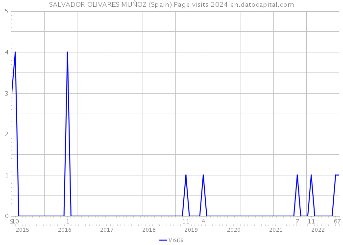 SALVADOR OLIVARES MUÑOZ (Spain) Page visits 2024 