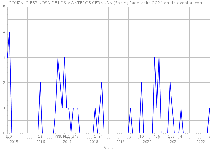 GONZALO ESPINOSA DE LOS MONTEROS CERNUDA (Spain) Page visits 2024 