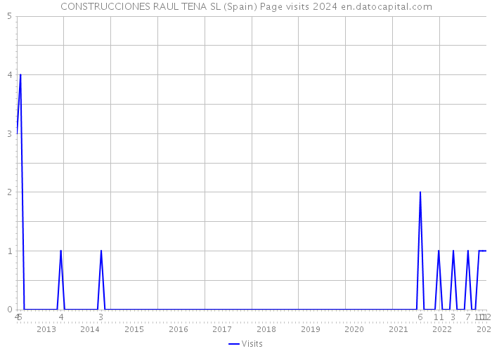 CONSTRUCCIONES RAUL TENA SL (Spain) Page visits 2024 