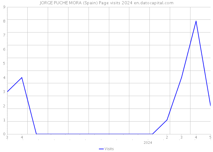 JORGE PUCHE MORA (Spain) Page visits 2024 