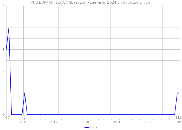 VITAL SPARK IBERICA SL (Spain) Page visits 2024 