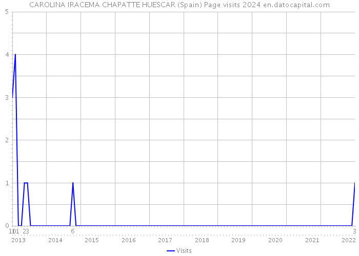 CAROLINA IRACEMA CHAPATTE HUESCAR (Spain) Page visits 2024 