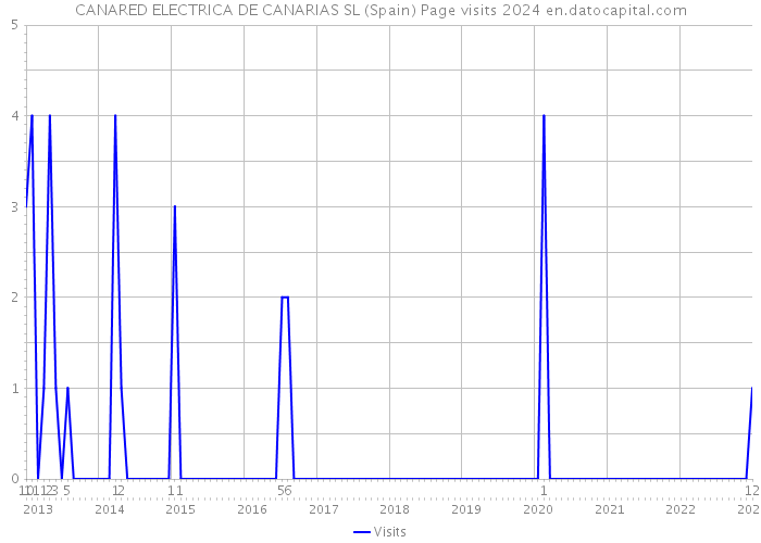 CANARED ELECTRICA DE CANARIAS SL (Spain) Page visits 2024 