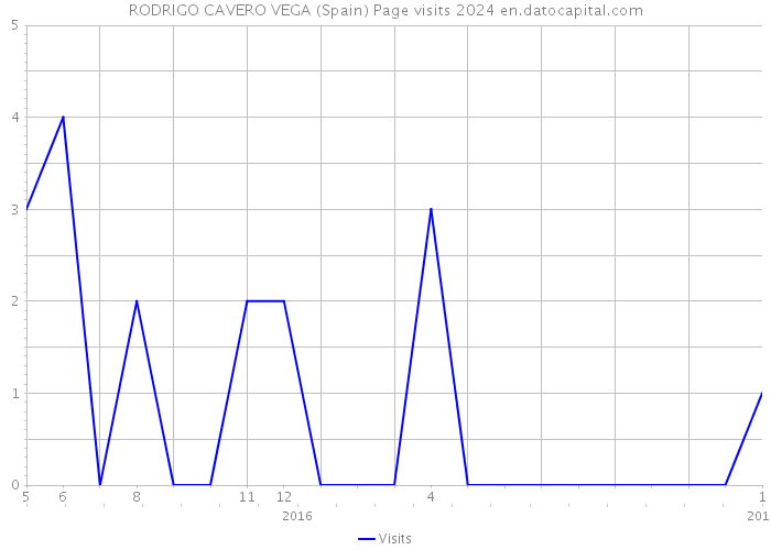 RODRIGO CAVERO VEGA (Spain) Page visits 2024 