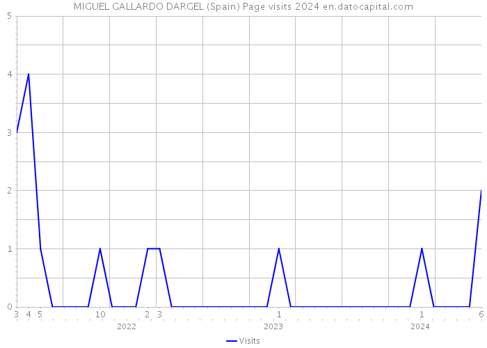 MIGUEL GALLARDO DARGEL (Spain) Page visits 2024 
