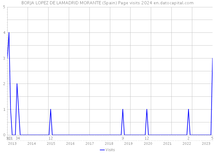 BORJA LOPEZ DE LAMADRID MORANTE (Spain) Page visits 2024 