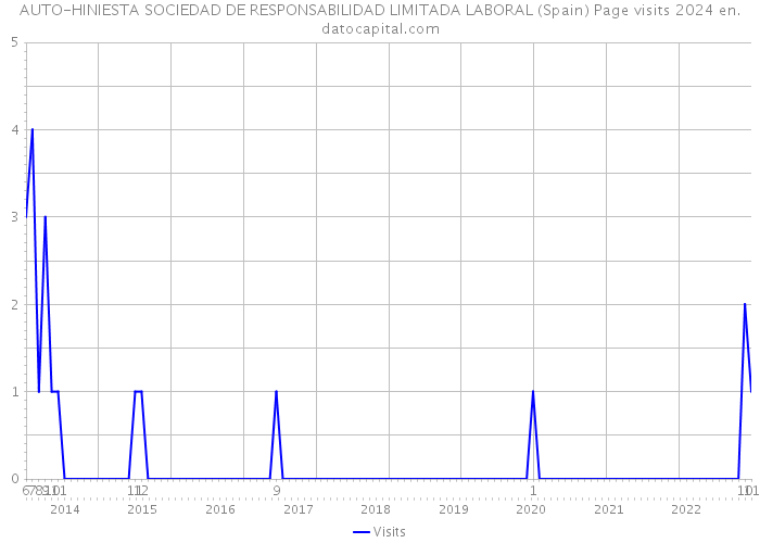 AUTO-HINIESTA SOCIEDAD DE RESPONSABILIDAD LIMITADA LABORAL (Spain) Page visits 2024 