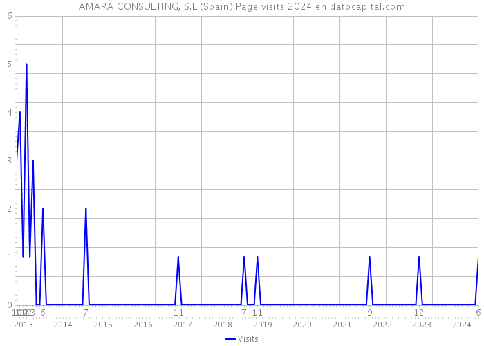 AMARA CONSULTING, S.L (Spain) Page visits 2024 