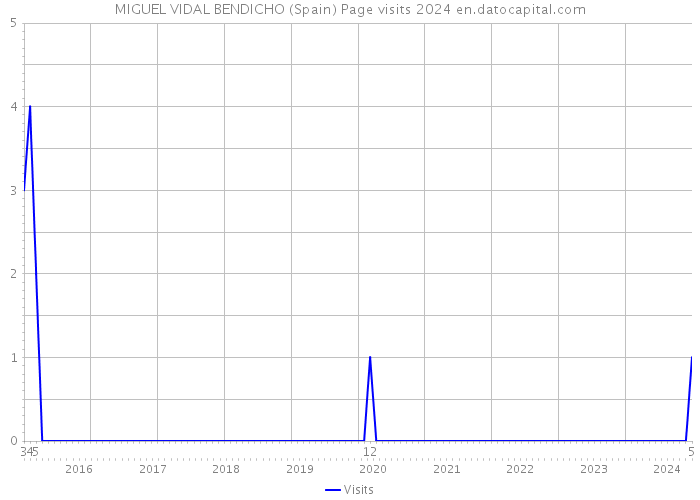 MIGUEL VIDAL BENDICHO (Spain) Page visits 2024 