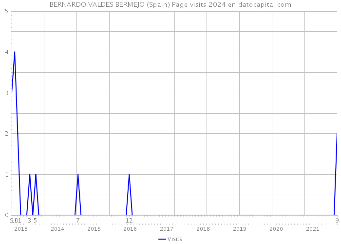 BERNARDO VALDES BERMEJO (Spain) Page visits 2024 