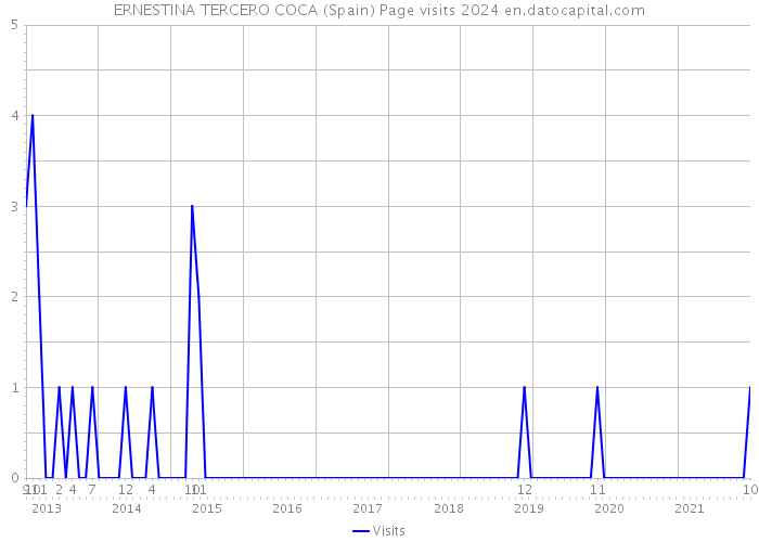 ERNESTINA TERCERO COCA (Spain) Page visits 2024 