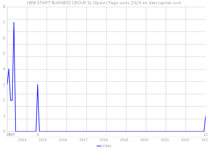 NEW START BUSINESS GROUP SL (Spain) Page visits 2024 