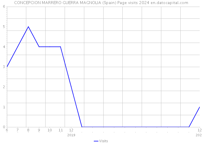 CONCEPCION MARRERO GUERRA MAGNOLIA (Spain) Page visits 2024 