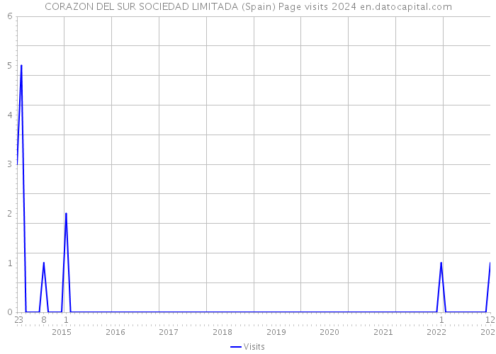 CORAZON DEL SUR SOCIEDAD LIMITADA (Spain) Page visits 2024 
