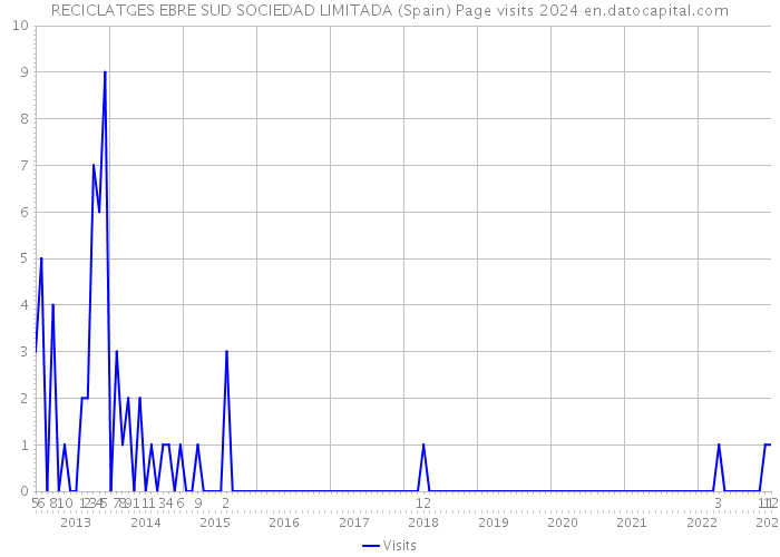 RECICLATGES EBRE SUD SOCIEDAD LIMITADA (Spain) Page visits 2024 