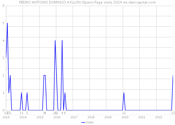 PEDRO ANTONIO DOMINGO AYLLON (Spain) Page visits 2024 