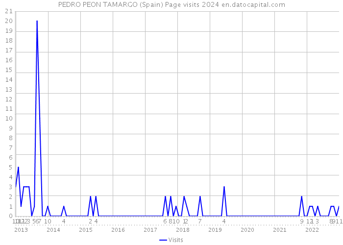 PEDRO PEON TAMARGO (Spain) Page visits 2024 