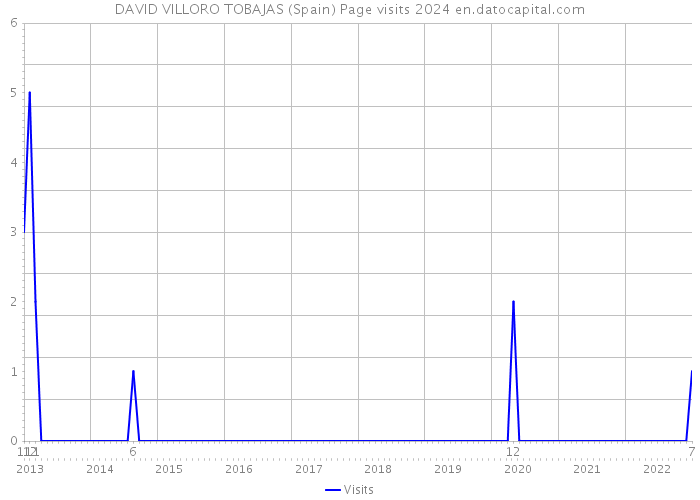 DAVID VILLORO TOBAJAS (Spain) Page visits 2024 