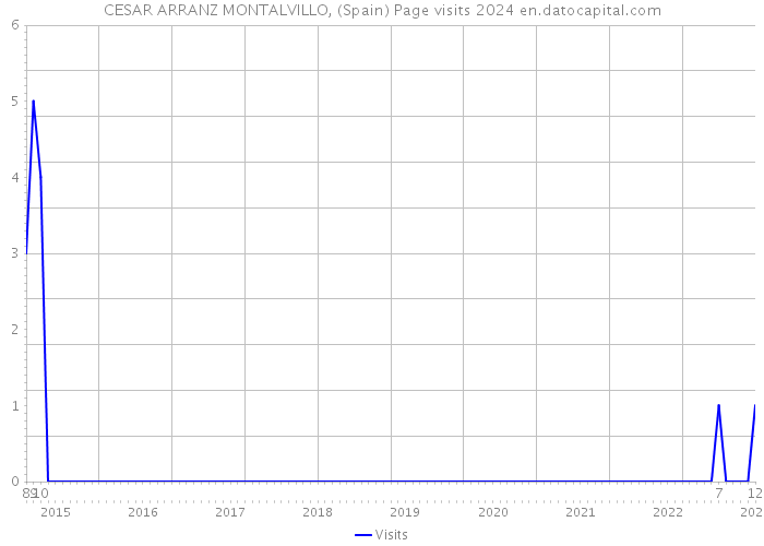 CESAR ARRANZ MONTALVILLO, (Spain) Page visits 2024 