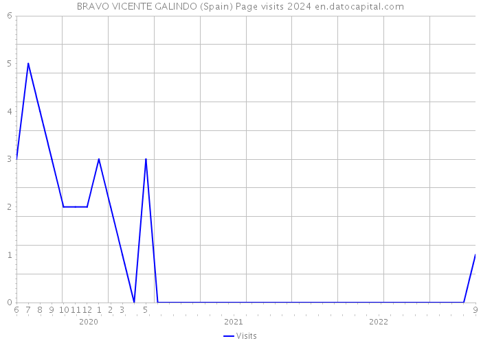 BRAVO VICENTE GALINDO (Spain) Page visits 2024 