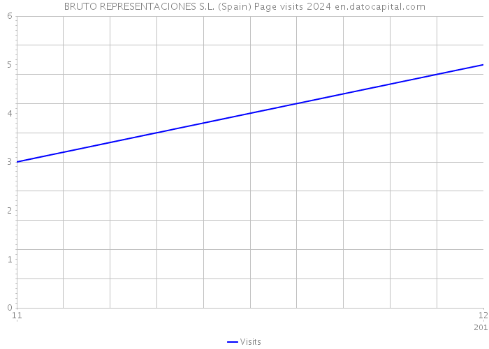 BRUTO REPRESENTACIONES S.L. (Spain) Page visits 2024 