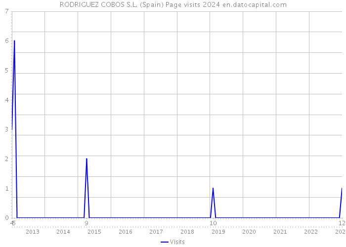 RODRIGUEZ COBOS S.L. (Spain) Page visits 2024 