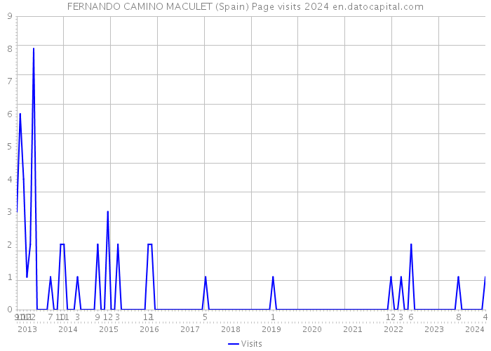 FERNANDO CAMINO MACULET (Spain) Page visits 2024 