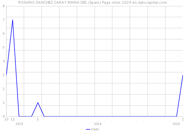 ROSARIO SANCHEZ GARAY MARIA DEL (Spain) Page visits 2024 