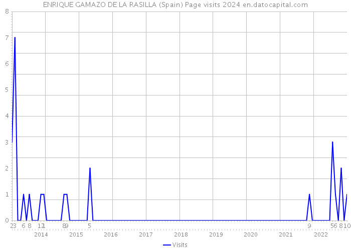 ENRIQUE GAMAZO DE LA RASILLA (Spain) Page visits 2024 