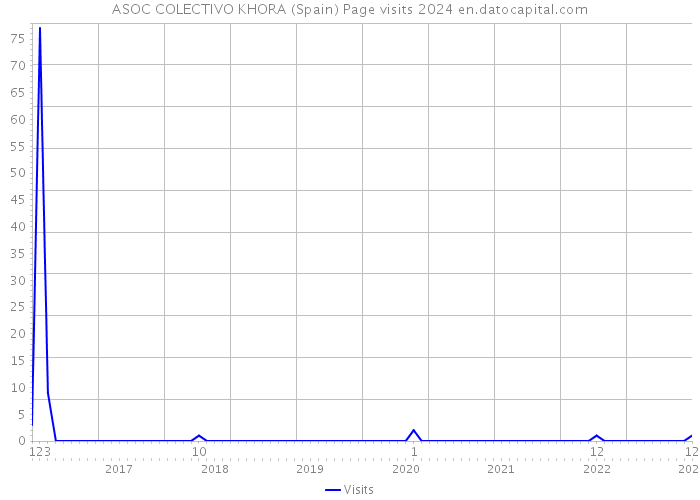 ASOC COLECTIVO KHORA (Spain) Page visits 2024 