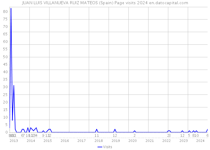 JUAN LUIS VILLANUEVA RUIZ MATEOS (Spain) Page visits 2024 