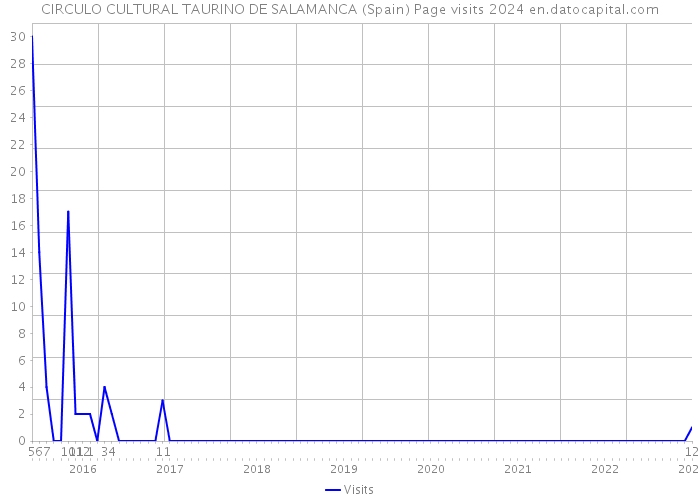 CIRCULO CULTURAL TAURINO DE SALAMANCA (Spain) Page visits 2024 